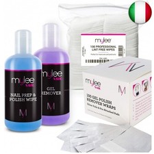 Mylee Prep & Wipe con remover & nail salviette avvolge kit pacchetto smalto in