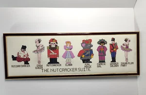 The Nutcracker Suite Cast of Characters Completed Counted Cross Stitch Long Pic - Picture 1 of 8