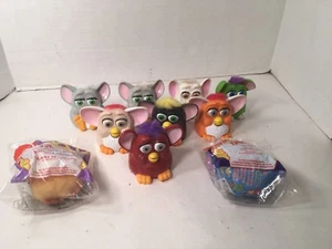 10 Mcdonalds Toys Furby Including Plush Monkey Diamond Back Snake Keychains - Picture 1 of 7