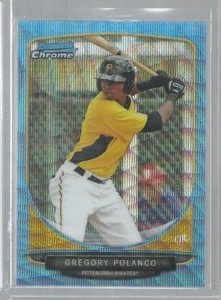  2013 Bowman Chrome Prospects Blue Wave Refractors #BCP79 Polanco (ref44105)