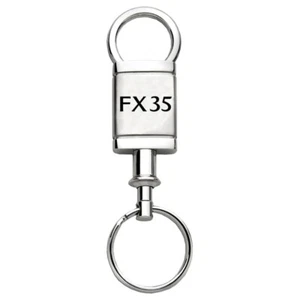 Licensed Satin-Chrome Valet Keychain for Infiniti FX35 - AUGD6078 - Picture 1 of 2