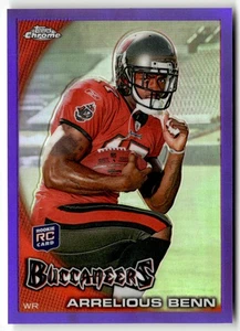 2010 Topps Chrome Purple Refractors Arrelious Benn #C186 Buccaneers RC /555 - Picture 1 of 2