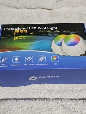 Professional LED Pool Light W/Remote Color Lighting Options IP68 Waterproof - Image 1 of 4