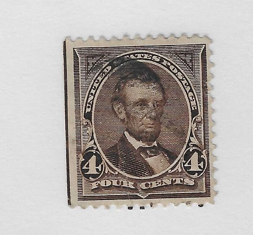 Scott # 254, 4 cents brown,1894, Lincoln, VF+, cv. $25 - Image 1 of 1