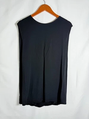 Top túnica con capa cepillada Kit And Ace sin mangas negro elástico talla 8 modal Foto 1 de 4