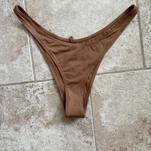 SKIMS Recycled Swim Micro Tanga Bikini Bottom Almond 3X NWT SW-TAN-0147 - Picture 1 of 5