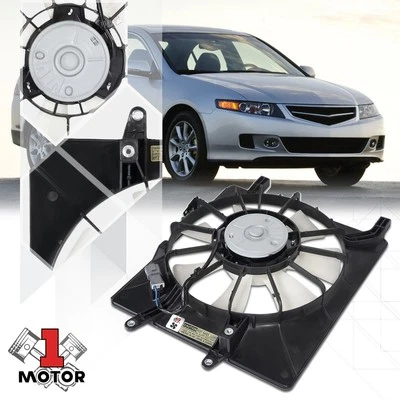 AC Condenser Cooling Fan Shroud OE Style Assembly for 04-08 Acura Tsx AC3113108 - Image 1 of 4