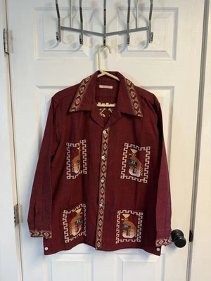 Vintage Men's Guatemalan Embroidered Button Down Shirt L? - Image 1 of 4