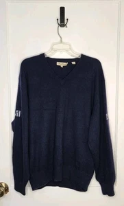 Peter Millar Pullover 100% Kaschmir Blau Secession Golfschläger IMI Lowcountry Boil - Bild 1 von 6