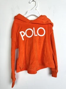 POLO Ralph Lauren Lighthouse Orange Terrycloth Hoodie Toddler 4T NEW - Picture 1 of 5