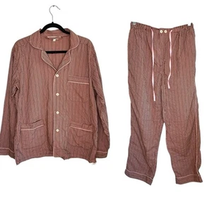 Pigiama Coton Doux set uomo grande a righe preppy minimalista pigiama estate retrò - Foto 1 di 13