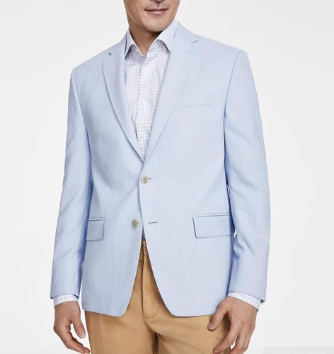 Cappotto sportivo Michael Kors uomo vestibilità classica spina di pesce 48 R NUOVO $295 KTNN1K2Y1161