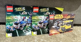 LEGO Star Wars 7256 & LEGO 7066 Alien Conquest  Manuals Lot