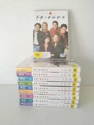 FRIENDS Season 1 - 10 Complete Series DVD Set Region 4 (40 discs) - image 1 of 4
