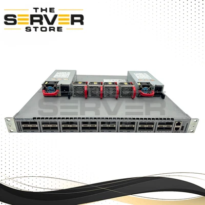 Interruptor de puerto Arista 32xQSFP+ 4x ventiladores 2x fuentes de alimentación delanteras/traseras DCS-7050QX-32-F Foto 1 de 4