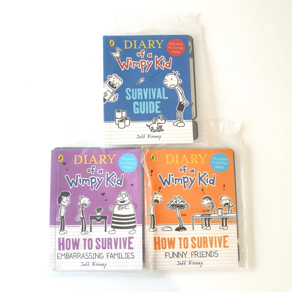 Diary Of A Wimpy Kid Bundle McDonald's Happy Meal Books X 3 Brand New Sealed - Image 1 of 4