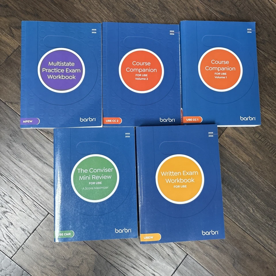 2025-2026 BARBRI Bar Exam Prep FULL SET COURSE MATERIALS (UBE) - Image 1 of 4