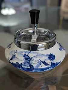 POSACENERE VINTAGE DELFT PORCELLANA BLU Tuffatore anni 60 Etonic Staff Member Natale - Foto 1 di 13