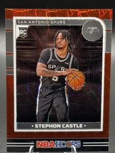 2024-25 Panini NBA Hoops Stephon Castle #234 /99 Red Rookie - Picture 1 of 3