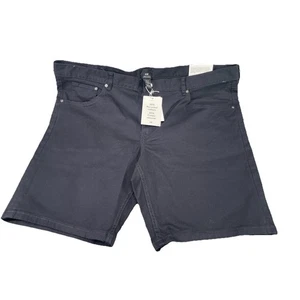 H&M Men’s Regular Fit Black Shorts Mid Lenght Standard Size 40 New With Tags - Picture 1 of 10