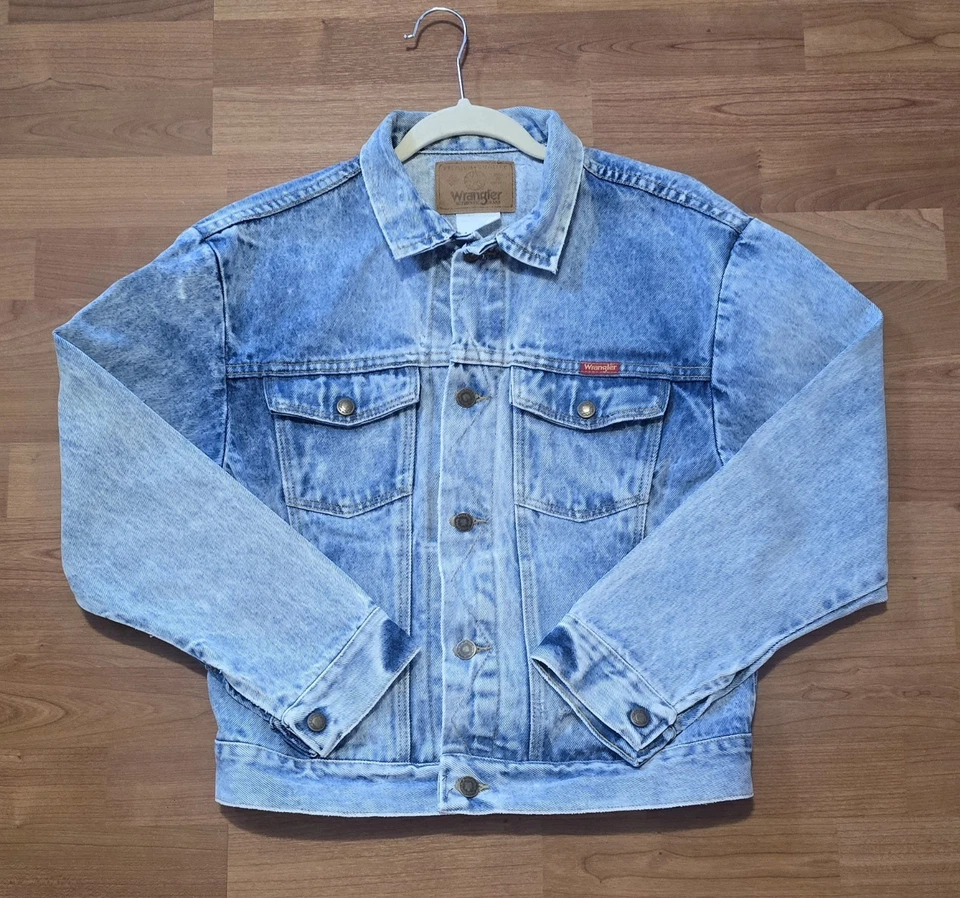 Chaqueta de mezclilla Wrangler G-Jean vintage de los 90 para hombre XL azul vaquero occidental camionero Foto 1 de 4
