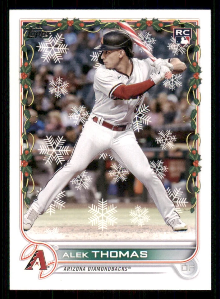 2022 Topps Holiday #HW14 Alek Thomas RC - Image 1 of 2