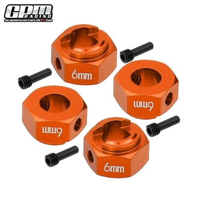 GPM Alloy Hex Adapters 6mm Thick For AXIAL 1/10 RBX10 Ryft Rock Bouncer AXI03005 - Image 1 of 4