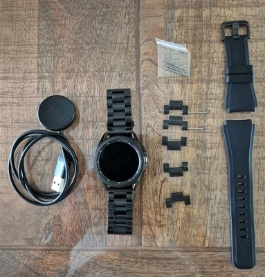 Samsung Galaxy Watch3 SM-R845F 45mm Titangehäuse mit Edelstahl Gliederarmband... - Bild 1 von 4