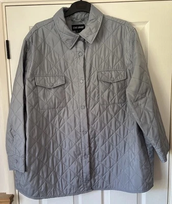 CENTiGRADE QVC BLUE QUILTED LIGHTWEIGHT LONGSLEEVE COLLARED JACKET WITH POCKETS - Image 1 of 4