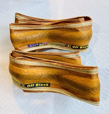 Vintage gelb 26x1,3 S-Lick Vredestine Fahrradreifen 2er Set - Bild 1 von 3