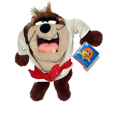 Juguete de peluche Tazmanian Taz Devil 1998 de colección Karate Kung Fu Warner Bros Looney Tunes Foto 1 de 4