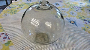 Große antike Clea/gelbliche Glasnetz Floatkugel - 6 Zoll groß - Bild 1 von 6