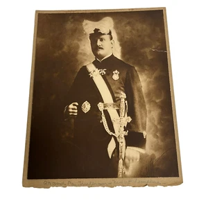 Antique Knights Templar Cabinet Photo Masonic Uniform Regalia George P Williams - Picture 1 of 20