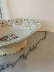Schale mit Fuß Prunkschale Tirschenreuth Bavaria Antik - Bild 1 von 11