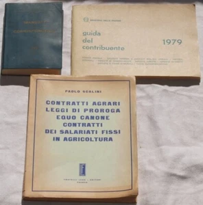 Lot Tre Bücher Wirtschaft Landwirtschaft Treppen Verträge Agrari Contribuente - Bild 1 von 1