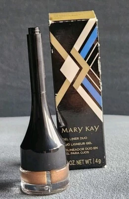 MARY KAY Discontinued Ltd Edition Dramatic Gold Gel Liner Duo. # 094672. NIB. - Image 1 of 3