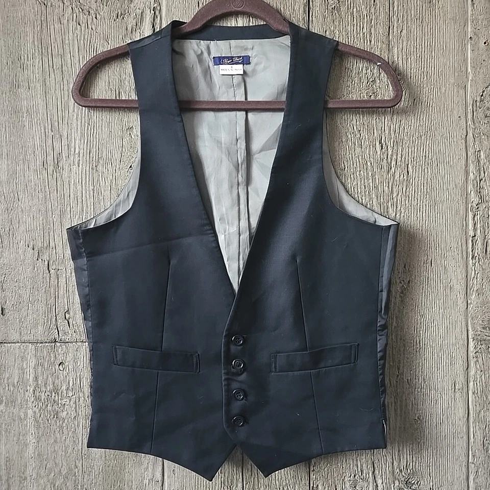 Roger David Black Formal Vest - Image 1 of 4