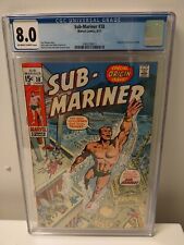 Sub-Mariner #38 CGC 8.0 "Marvel Comics" 1971 "Origin of Namor retold" NICE !!