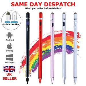Stylus Pen for Touch Screens Digital Active Pencil Fine Point for iPhone iPad - Picture 1 of 11
