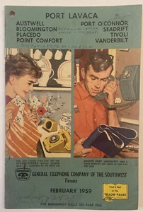 1959 Port Lavaca And Vicinity, TX General Telephone Of The Southwest Directory - Picture 1 of 6