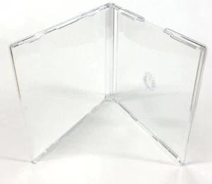 25 x Maxi Single CD Jewel Case J Card 5.2mm Slim Clear Tray Empty Replacement - Afbeelding 1 van 24