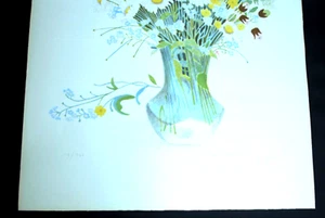 Frydl Prechtl-Zuleeg, Bild Blumenstrauß mit Vase, Blatt 19 von 130, signiert - Bild 1 von 3