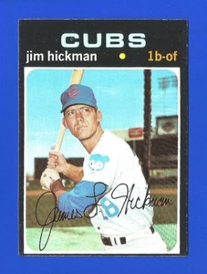 1971 Topps BASEBALL SET BREAK #175 JIM HICKMAN (MK) CHICAGO CUBS (MD1) - Picture 1 of 1