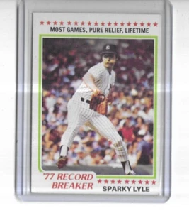 1978 Topps #2 Sparky Lyle New York Yankees Record Breaker - Picture 1 of 2