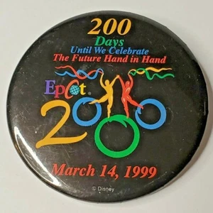 200 Giorni Epcot 2000 Pulsante Celebra il Futuro Mano nella Mano Disney WDW - Foto 1 di 2