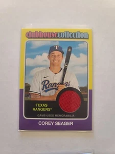 2024 Topps Heritage Clubhouse Collection Jersey Relic Corey Seager #CCR-CS - Picture 1 of 2