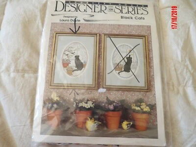 Sudberry House Cross Stitch Leaflet 109 BLACK CATS by Laura Doyle Xstitch  - Image 1 of 4