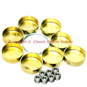 Nuevo kit de tapón de congelación de latón para motores Chevy bb 454 427 402 396 366 1966 1966-1990 - Imagen 1 de 1