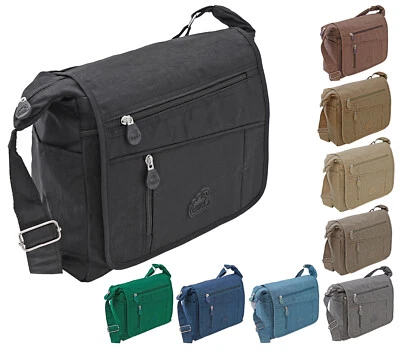 + Damen Tasche Umhängetasche Schultertasche Shopper Citybag Crinkle-Nylon NEU! - Bild 1 von 4