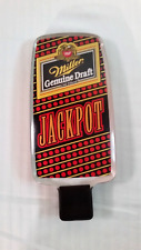 Miller Genuine Draft Jackpot Beer Tap Handle Keg Acrylic Clear